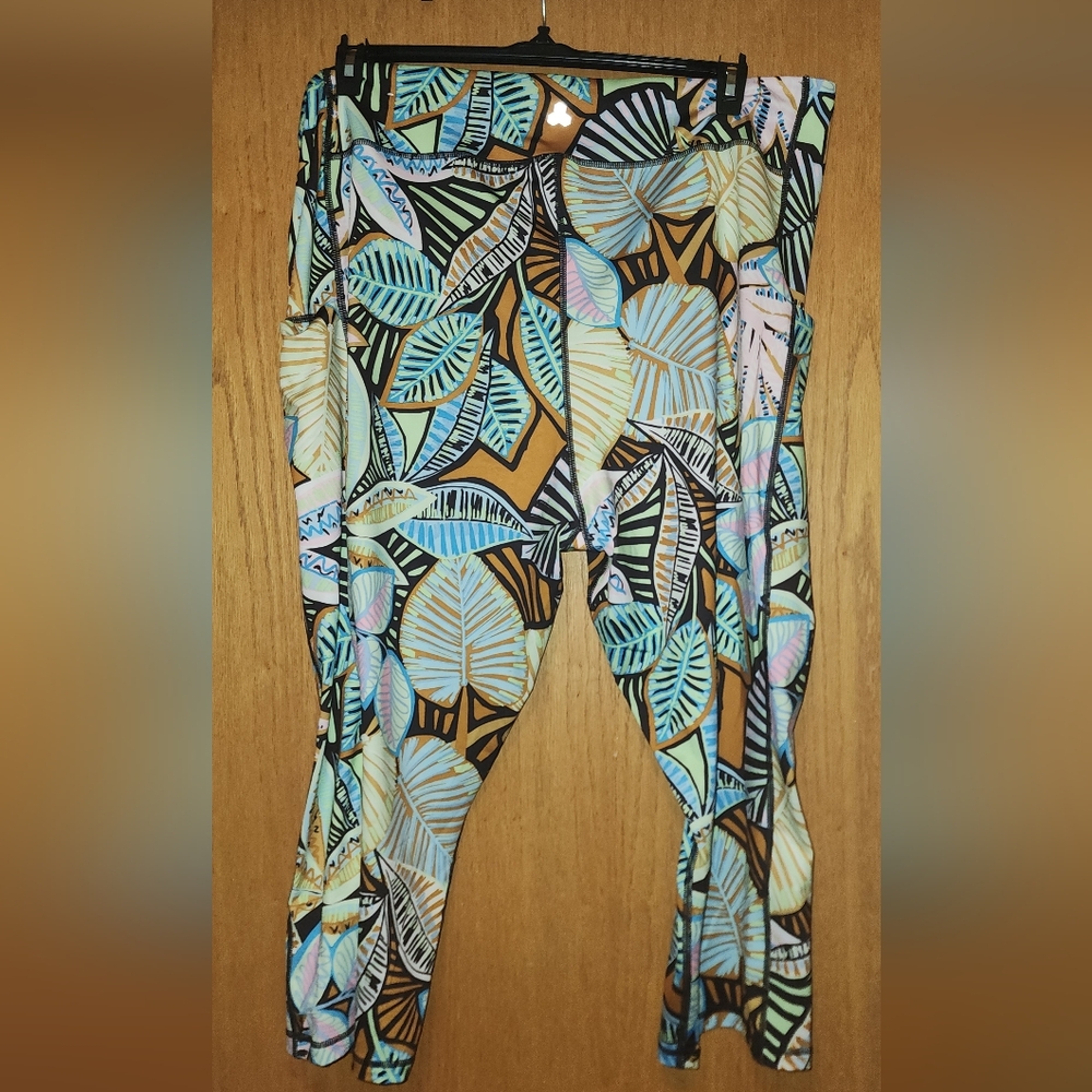 Tek Gear Blue and Brown Track Pants
